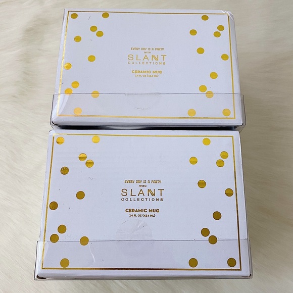 ✨New SLANT COLLECTIONS 14oz Bridal Mugs (Set of 2) - Picture 2 of 4